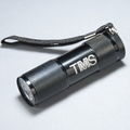 Black 9 LED Lasered Flashlight w/ Strap